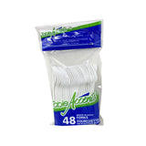 White Plastic Forks