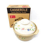 8.5" Casserole Earthen Ware Pot