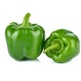 GREEN BELL PEPPERS IN BOX